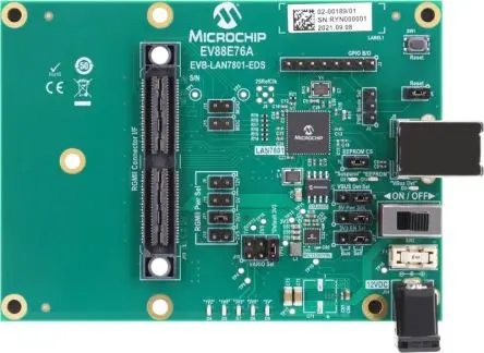Produktfoto 1 von Microchip EVB-LAN7801-EDS Evaluierungsboard Evaluierungsplatine Evaluierungsplatine Ethernet, USB für LAN7801