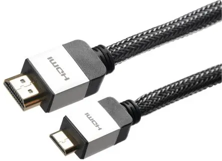 Produktfoto 1 von Okdo HDMI 1.4 HDMI-Kabel A Mini HDMI Stecker B HDMI Stecker, 6 m, Schwarz