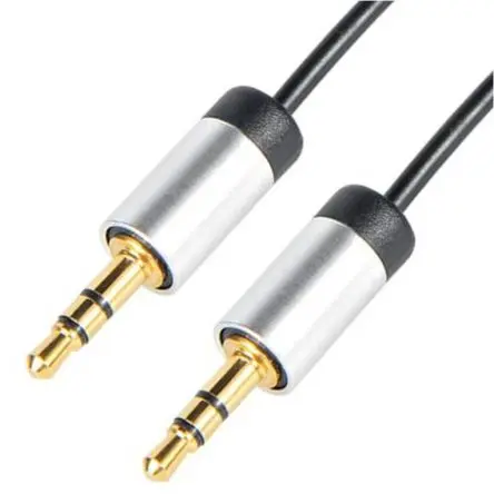 Produktfoto 1 von Okdo Hilfskabel, 3,5 mm Stereobuchse / 3,5 mm Stereobuchse Stecker Stecker L. 3 m Schwarz