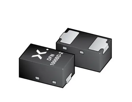 Produktfoto 1 von Nexperia Zenerdiode Einfach 1 Element/Chip Oberfläche 22 V 2 % / 365 mW max, DFN1006BD-2 2-Pin