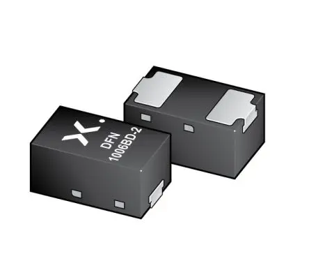 Produktfoto 1 von Nexperia AEC-Q101 ESD-Schutzdiode Bidirektional 25.5 V min., 2-Pin, Oberfläche 24 V max DFN1006BD-2