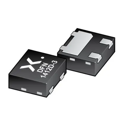 Produktfoto 1 von Nexperia AEC-Q101 ESD-Schutzdiode Bidirektional 25.5 V min., 3-Pin, Oberfläche 24 V max DFN1412D-3