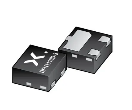 Produktfoto 1 von Nexperia AEC-Q101 ESD-Schutzdiode Bidirektional 25.5 V min., 3-Pin, Oberfläche 24 V max DFN1110D-3
