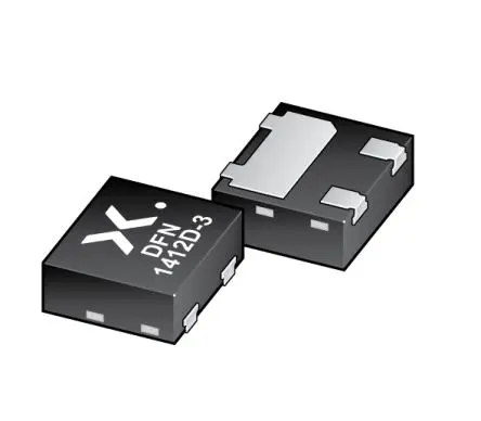 Produktfoto 1 von Nexperia AEC-Q101 ESD-Schutzdiode Bidirektional 28 V min., 3-Pin, Oberfläche 27 V max DFN1412D-3