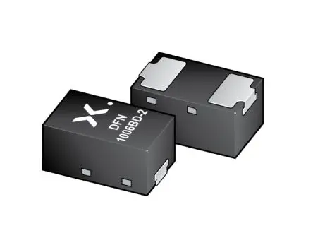 Produktfoto 1 von Nexperia Zenerdiode Einfach 1 Element/Chip Oberfläche 33 V 2 % / 365 mW max, DFN1006BD-2 2-Pin