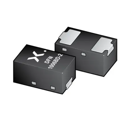 Produktfoto 1 von Nexperia Zenerdiode Einfach 1 Element/Chip Oberfläche 36 V 2 % / 365 mW max, DFN1006BD-2 2-Pin