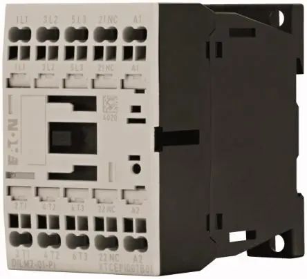 Produktfoto 1 von Eaton DILM Schütz 230V ac-Spule, 3-polig, 690V / 7 A 3 kW 1 Öffner Motorsteuerung, Widerstandsbelastung 1-Hilfskontakte