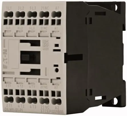 Produktfoto 1 von Eaton DILM Schütz 24V dc-Spule, 3-polig, 690V / 9 A 4 kW 1 Öffner Motorsteuerung, Widerstandsbelastung 1-Hilfskontakte
