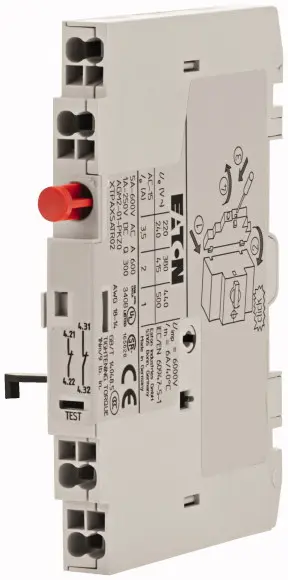 Eaton 250V dc AGM2 Geräteschutzschalter Oberfläche Werkzeug für PKE, Auslöseanzeige PKZ0(4) / 3.5 A