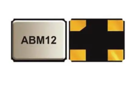 Produktfoto 1 von Abracon 32 MHz Quarz, Oberfläche, 20 ppm, 8 pF, B. 1.2mm, H. 0.45 mm, L. 1.6 mm, ABM12, 4-Pin
