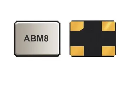 Produktfoto 1 von Abracon 32 MHz Quarz, Oberfläche, ±50 ppm, 18 pF, B. 2.5mm, H. 0.8 mm, L. 3.2 mm, SMD, 4-Pin