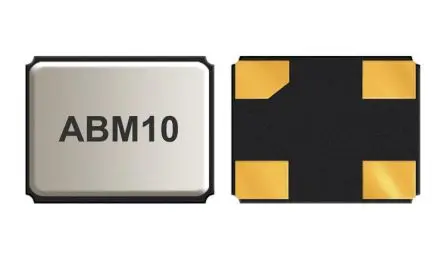 Abracon 24 MHz Quarz, Oberfläche, ±10 ppm, 8 pF, B. 2mm, H. 0.6 mm, L. 2.5 mm, ABM10W, 4-Pin