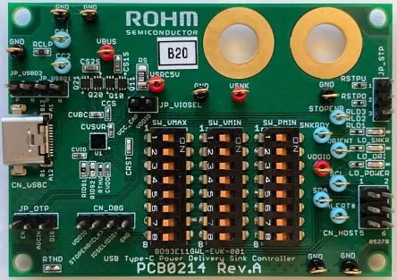 Produktfoto 1 von ROHM BD93E11GWL Evaluierungsplatine, Eigenständiger PD-Controller für Sink BD93E11GWL EVK Evaluierungskit, für Typ-C