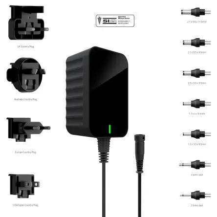 Produktfoto 1 von Friwo 18 W Steckeradapter Australien, EU, UK, US, 24V dc