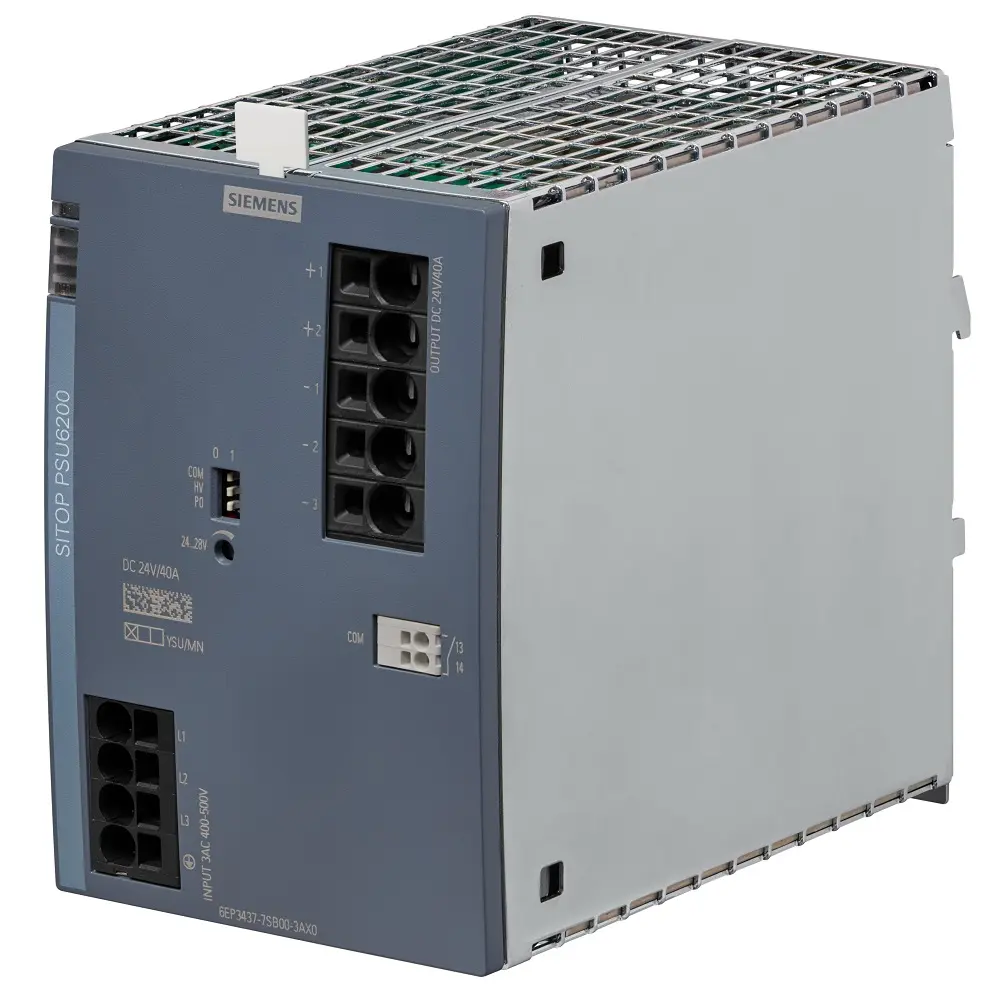 Produktfoto 1 von Siemens SITOP DIN-Schienen Netzteil Getaktet 24V dc / 40A 960W 400 → 500 V ac / 450 → 600V dc