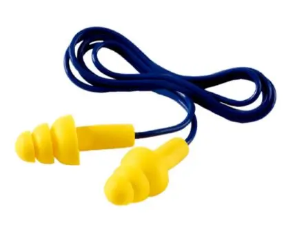 Produktfoto 1 von 3M E-A-R UltraFit Wiederverwendbar Gehörschutzstöpsel, Polyvinylchlorid Gelb, Blau, SNR 29 dB