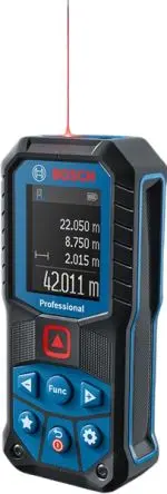 Produktfoto 1 von Bosch GLM 50-22 Digital Laser Entfernungsmesser, Klasse 2, 0.05 to 50 m, 635 nm, 1.5 mm, Rot