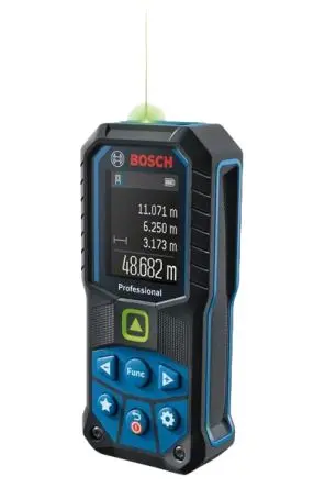 Produktfoto 1 von Bosch GLM 50-25 G Digital Laser Entfernungsmesser, Klasse 2, 0.05 to 50 m, 515 nm, 1.5 mm, Grün