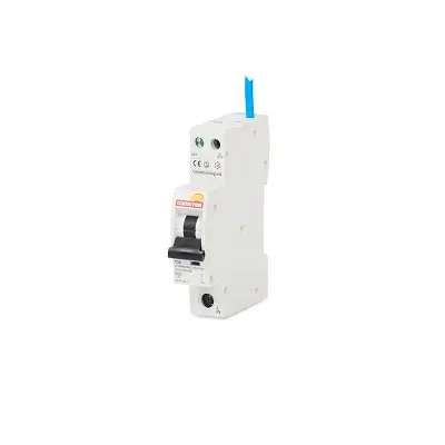 Produktfoto 1 von Contactum CCPBR Compact FI/LS-Schalter (RCBO) 10 A, 1-polig Typ B, Empfindlichkeit 30 mA