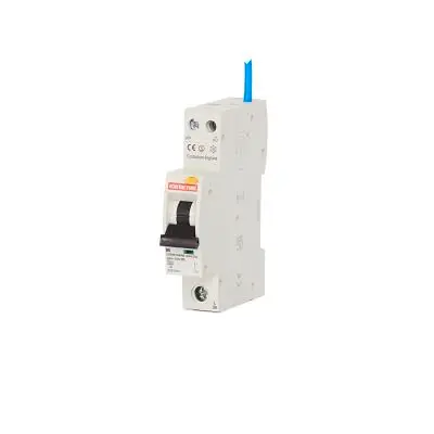 Produktfoto 1 von Contactum CCPBR Compact FI/LS-Schalter (RCBO) 6A, 1-polig Typ B, Empfindlichkeit 30 mA