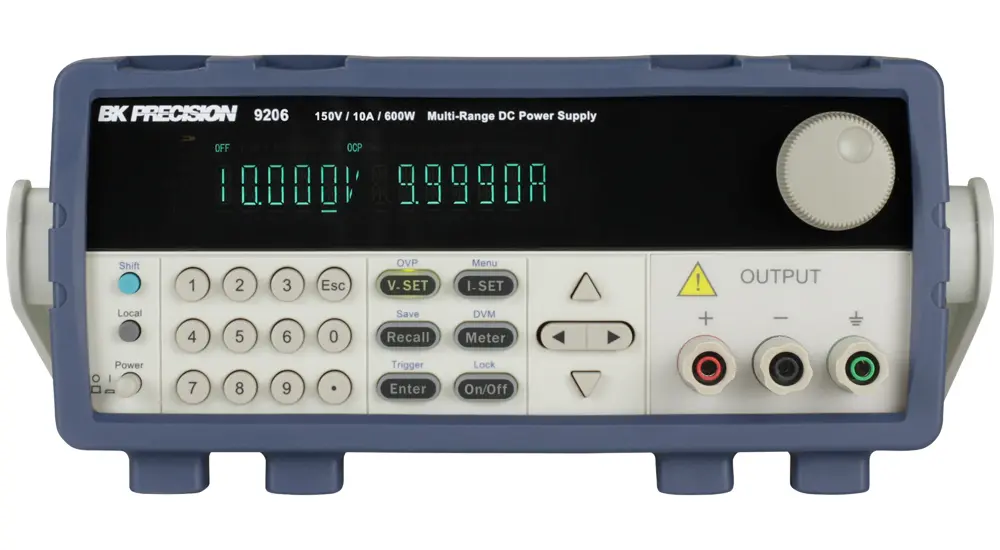 Produktfoto 1 von BK Precision BK9206B Digital Labornetzgerät 600W, 0 → 150V / 10A, DKD/DAkkS-kalibriert