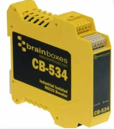 Produktfoto 1 von Brainboxes CB Schnittstellenmodul Schraubbefestigung, 2-polig, 30V, DIN-Hutschiene 110mA