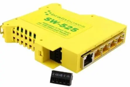 Produktfoto 1 von Brainboxes Ethernet-Switch 5-Port Unmanaged Power Over Ethernet 100Mbit/s