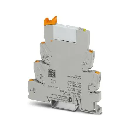 Produktfoto 1 von Phoenix Contact PLC-RPT Relaismodul 5V dc, 1-poliger Umschalter DIN-Hutschiene 38mA