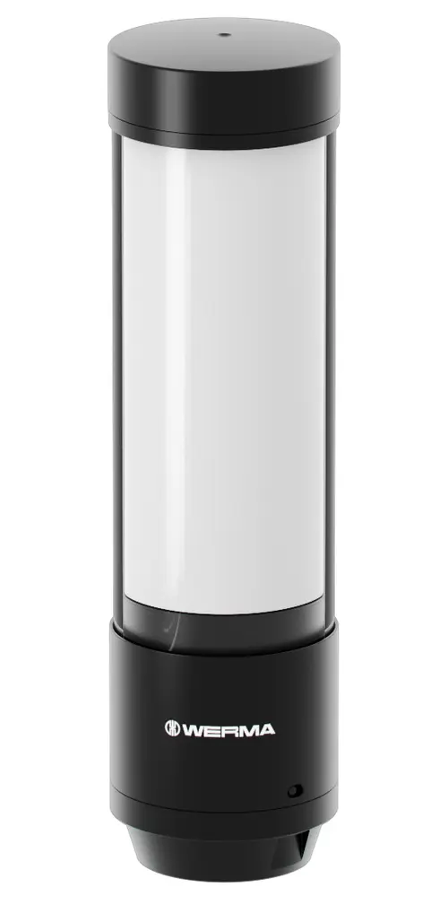 Produktfoto 1 von Werma eSIGN LED Signalturm 9-stufig Linse Mehrfarbig LED Rot/Gelb/Grün/Blau/Transparent + Verschiedene Lichteffekte