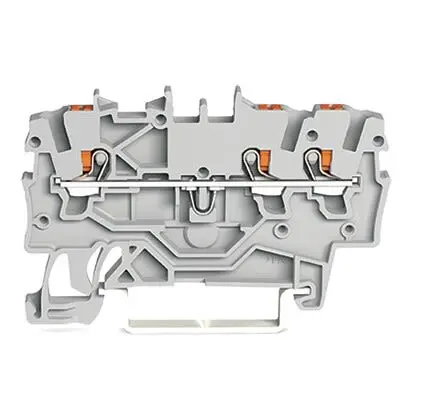 Produktfoto 1 von WAGO Anschlussklemmenblock für Durchkontaktierung 1 Grau, 1mm², 800V Zugfederklemme ATEX, IECEx