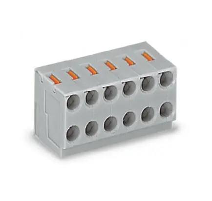 Produktfoto 1 von WAGO Printklemme / Buchse PCB 4-polig / 1-reihig, Raster 3.5mm