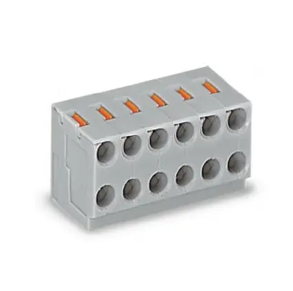 Produktfoto 1 von WAGO Printklemme / Buchse PCB 6-polig / 1-reihig, Raster 3.5mm