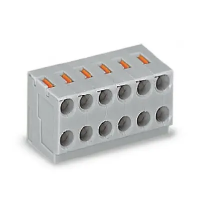 Produktfoto 1 von WAGO Printklemme / Buchse PCB 8-polig / 1-reihig, Raster 3.5mm