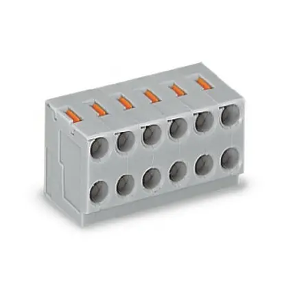 Produktfoto 1 von WAGO Printklemme / Buchse PCB 10-polig / 1-reihig, Raster 3.5mm