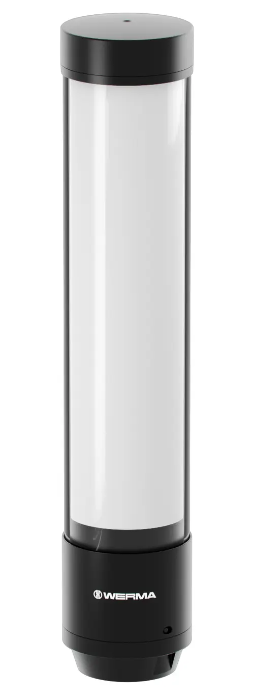 Produktfoto 1 von Werma eSIGN LED Signalturm 15-stufig Linse Mehrfarbig LED Rot/Gelb/Grün/Blau/Transparent + Verschiedene Lichteffekte