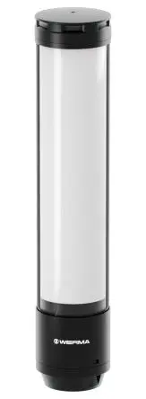 Produktfoto 1 von Werma eSIGN LED Signalturm Keine Summer-Komponente 15-stufig Linse Mehrfarbig 24V Mehrere Basis 372 mm
