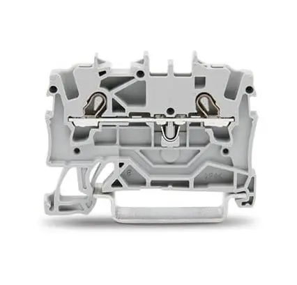 Produktfoto 1 von WAGO Anschlussklemmenblock für Durchkontaktierung 1 Grau, 1.5mm², 600V Zugfederklemme IECEx, ATEX