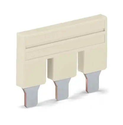 Produktfoto 1 von WAGO 2010 Hellgrau Jumper Stecker 3-polig, Isolierte Steckbrücke