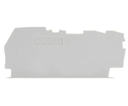 Produktfoto 1 von WAGO End- und Zwischenplatte für Klemmenblöcke der Serie 2102