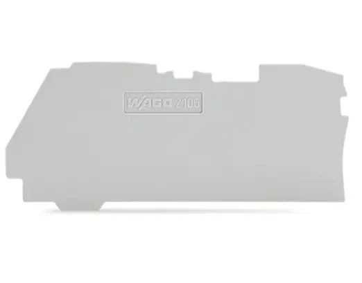 Produktfoto 1 von WAGO End- und Zwischenplatte für Klemmenblöcke der Serie 2106