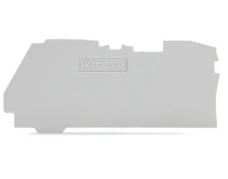 Produktfoto 1 von WAGO End- und Zwischenplatte für Klemmenblöcke der Serie 2106