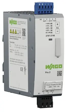 Produktfoto 1 von WAGO 2787 DIN-Schienen Netzteil 230V ac/dc Wechselstrom/Gleichstrom / 10 A 24V dc DC 240 W