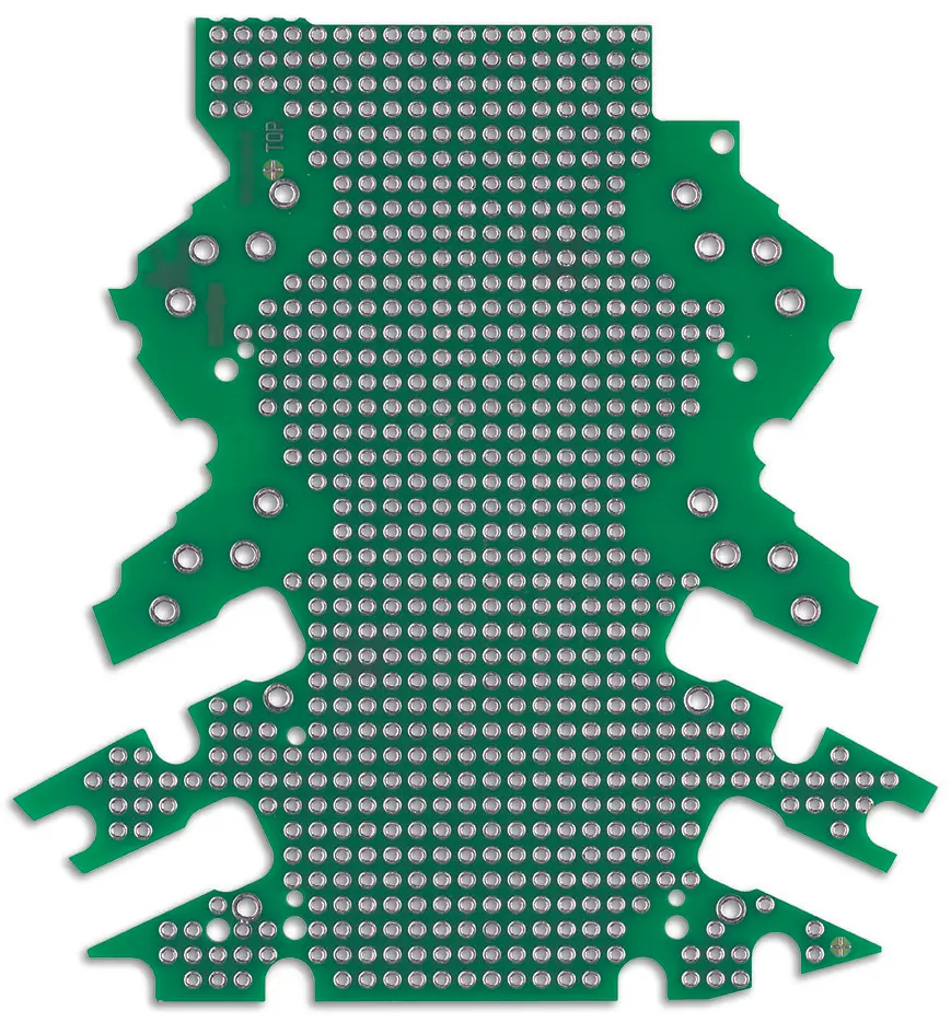 Produktfoto 1 von WAGO Streifenplatinen, 2-seitig 92.5 mm, PCB-Bohrung 2.3 mm, Raster 1.8 mm