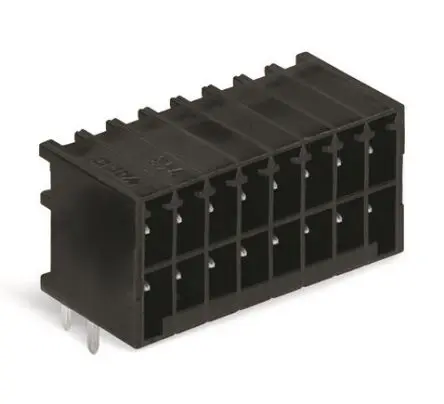 WAGO 713 Leiterplattensteckverbinder, 16-polig / 2-reihig, Raster 3.5 mm