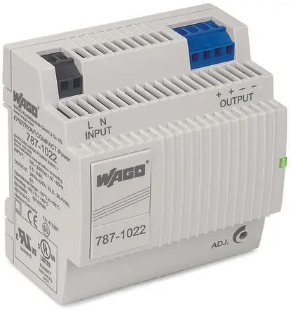 Produktfoto 1 von WAGO 787 DIN-Schienen Netzteil Geschalteter Modus 230V ac/dc Wechselstrom/Gleichstrom / 4 A 24V dc DC 96 W