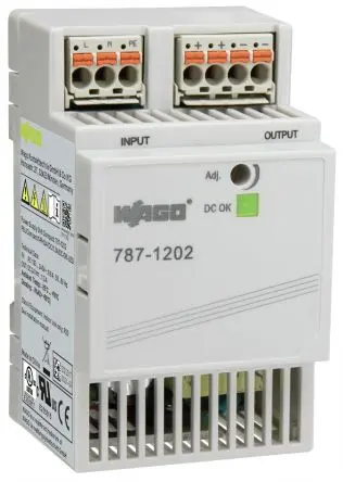 Produktfoto 1 von WAGO 787 DIN-Schienen Netzteil Geschalteter Modus 230V ac/dc Wechselstrom/Gleichstrom / 1.3 A 24V dc DC 31.2 W