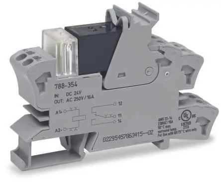 Produktfoto 1 von WAGO Schnittstellenmodul, 1-polig, 24V, DIN-Hutschiene 16A