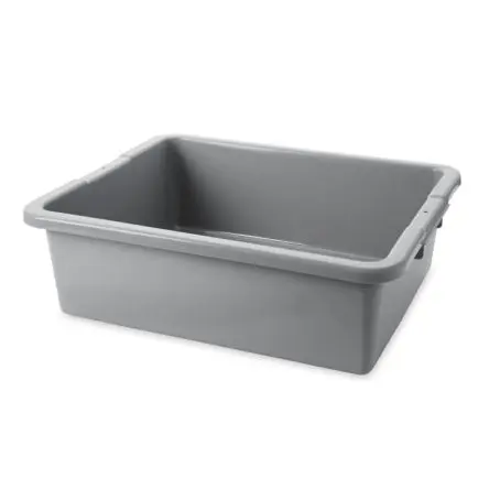 Produktfoto 1 von Rubbermaid Commercial Products 28.76L Polyethylen Aufbewahrungsbox Beigefügt, Grau 17.78 cm x 43.51cm x 54.61 cm