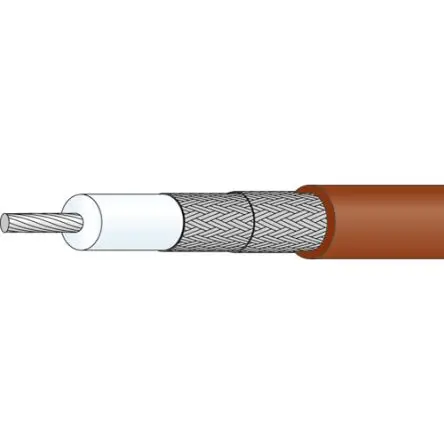 Produktfoto 1 von Huber+Suhner RG316/D Koaxialkabel, Verlegekabel, 50 Ω, 100 m, Aussen ø 3 mm Außen-ø , Braun