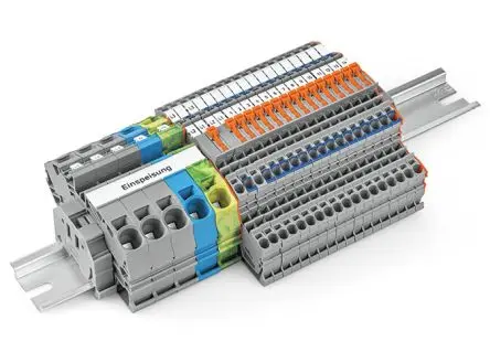 Produktfoto 1 von WAGO TOPJOB S Set - 821 Anschlussklemmenblock DIN-Schiene Grau
